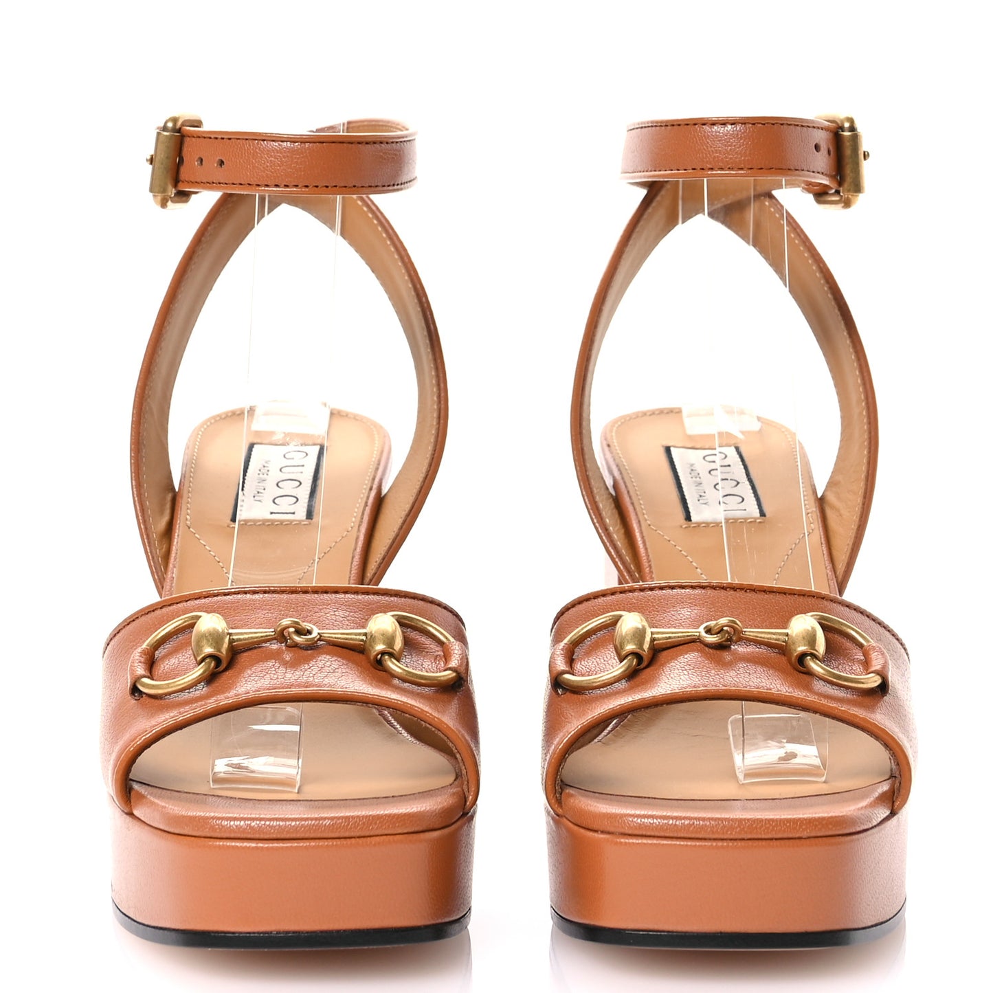 Quentin Granada Kid Horsebit 25/60mm Platform Sandals 36 Harness Brown