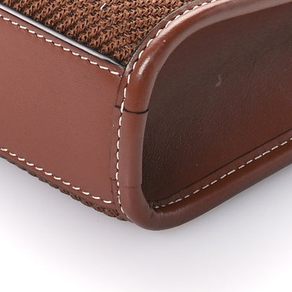 Burberry Smooth Calfskin Canvas Check Mini Pocket Bag Dark Birch Brown 10 of 12