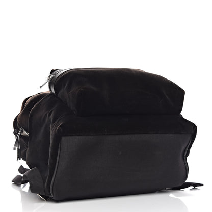 Saint Laurent Velvet City Backpack Black 4 of 13