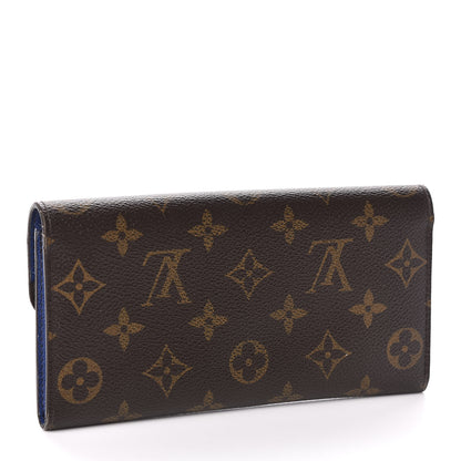 Louis Vuitton Monogram Emilie Wallet Blue 3 of 10