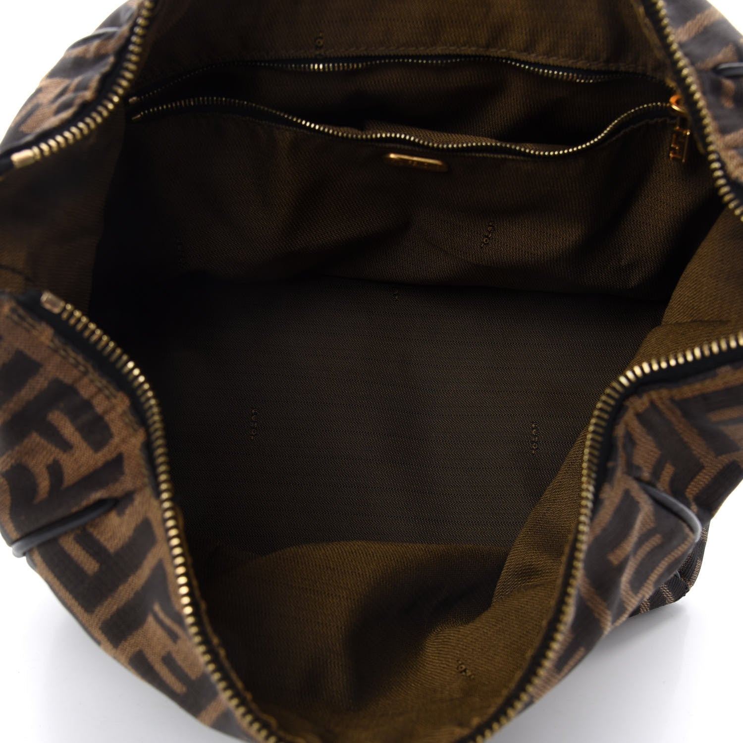 Fendi Zucca Large Cosmetic Bag Tobacco 5 of 9