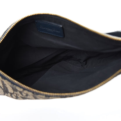 Christian Dior Monogram Mini Saddle Pochette Navy 5 of 10