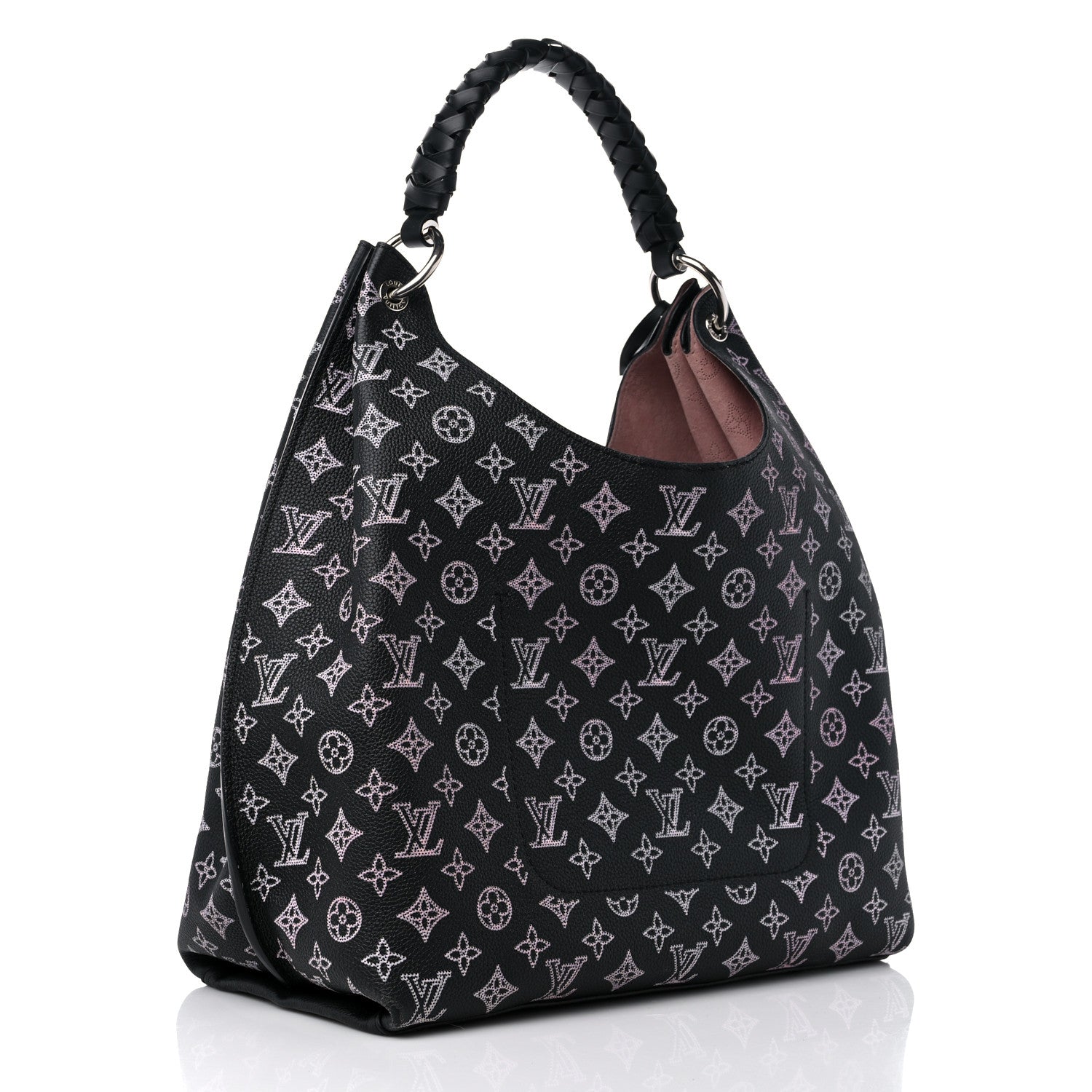 Louis Vuitton Mahina Carmel Hobo PM Black 3 of 8