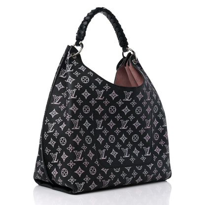 Louis Vuitton Mahina Carmel Hobo PM Black 3 of 8