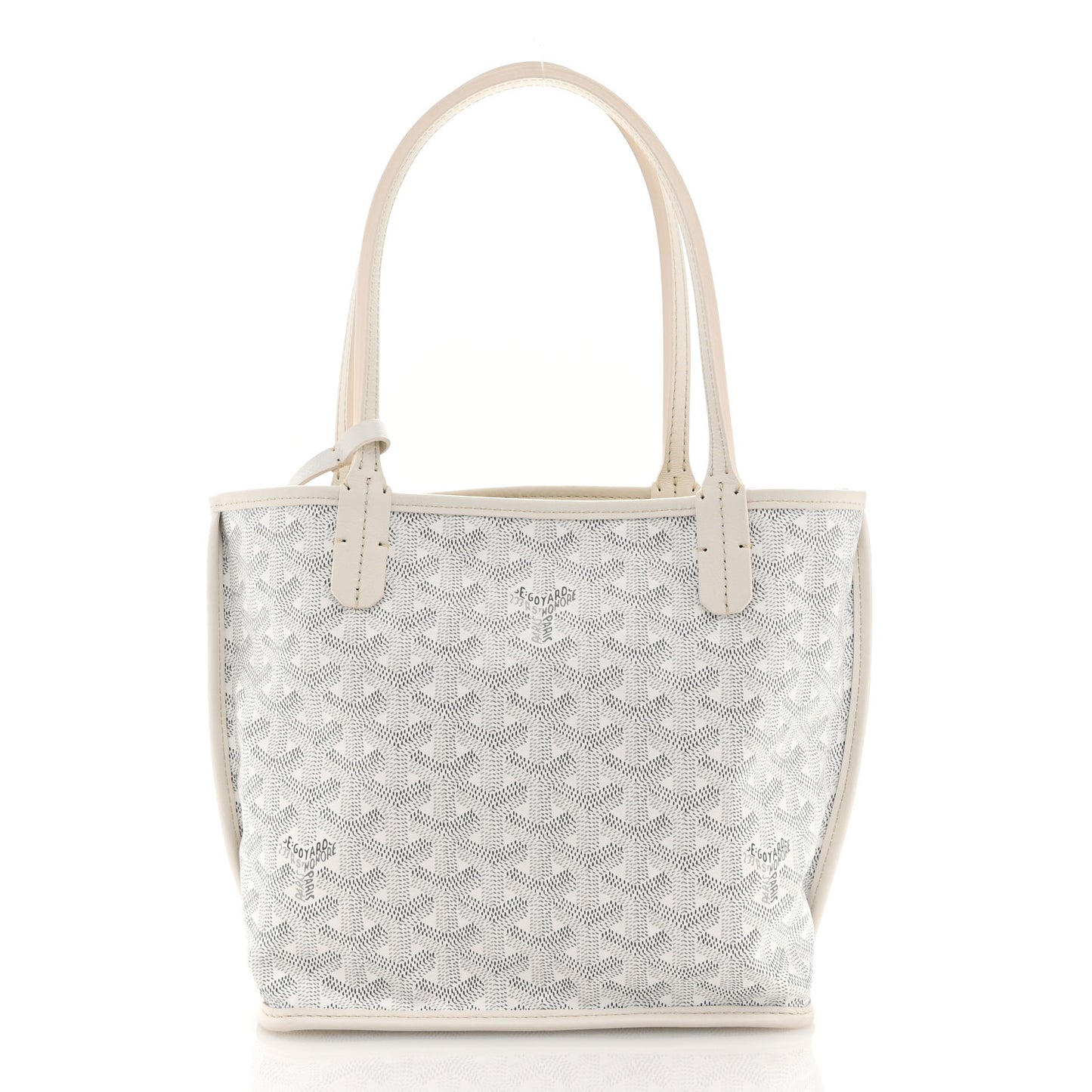 Goyardine Reversible Mini Anjou White