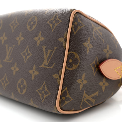 Louis Vuitton Monogram Speedy Bandouliere 20 Black 10 of 13