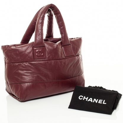 Chanel Lambskin Quilted Medium Coco Cocoon Reversible Tote Black 12 of 12