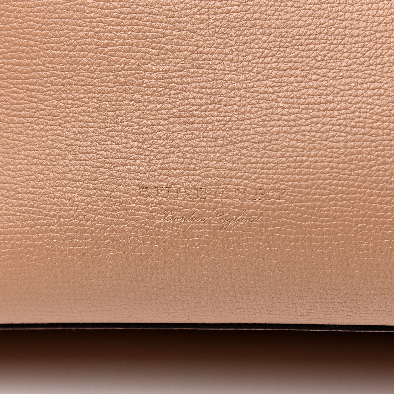 Burberry Grainy Calfskin Haymarket Check Medium Reversible Tote Mid Camel 11 of 17