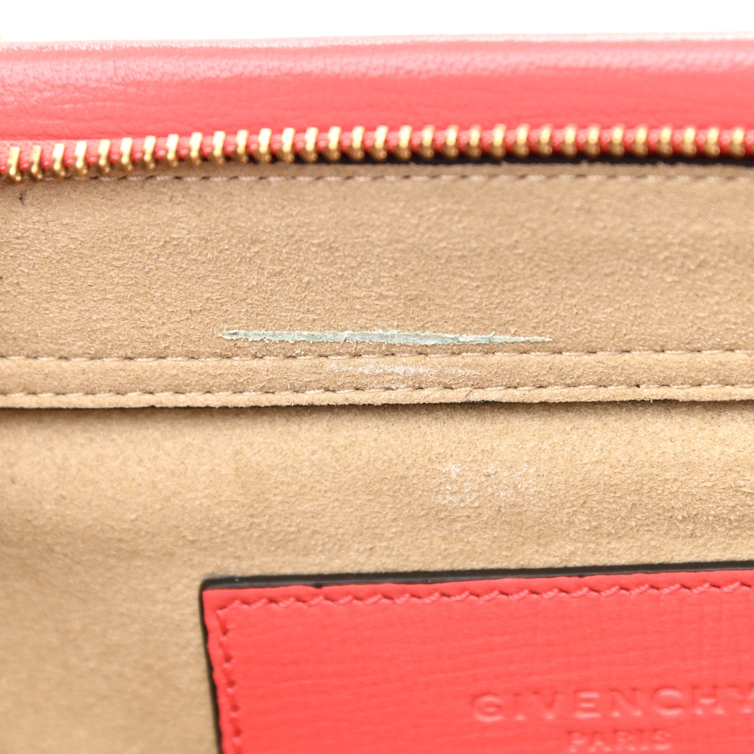 Givenchy Goatskin Suede Cross 3 Crossbody Bag Pink Grey 9 of 9