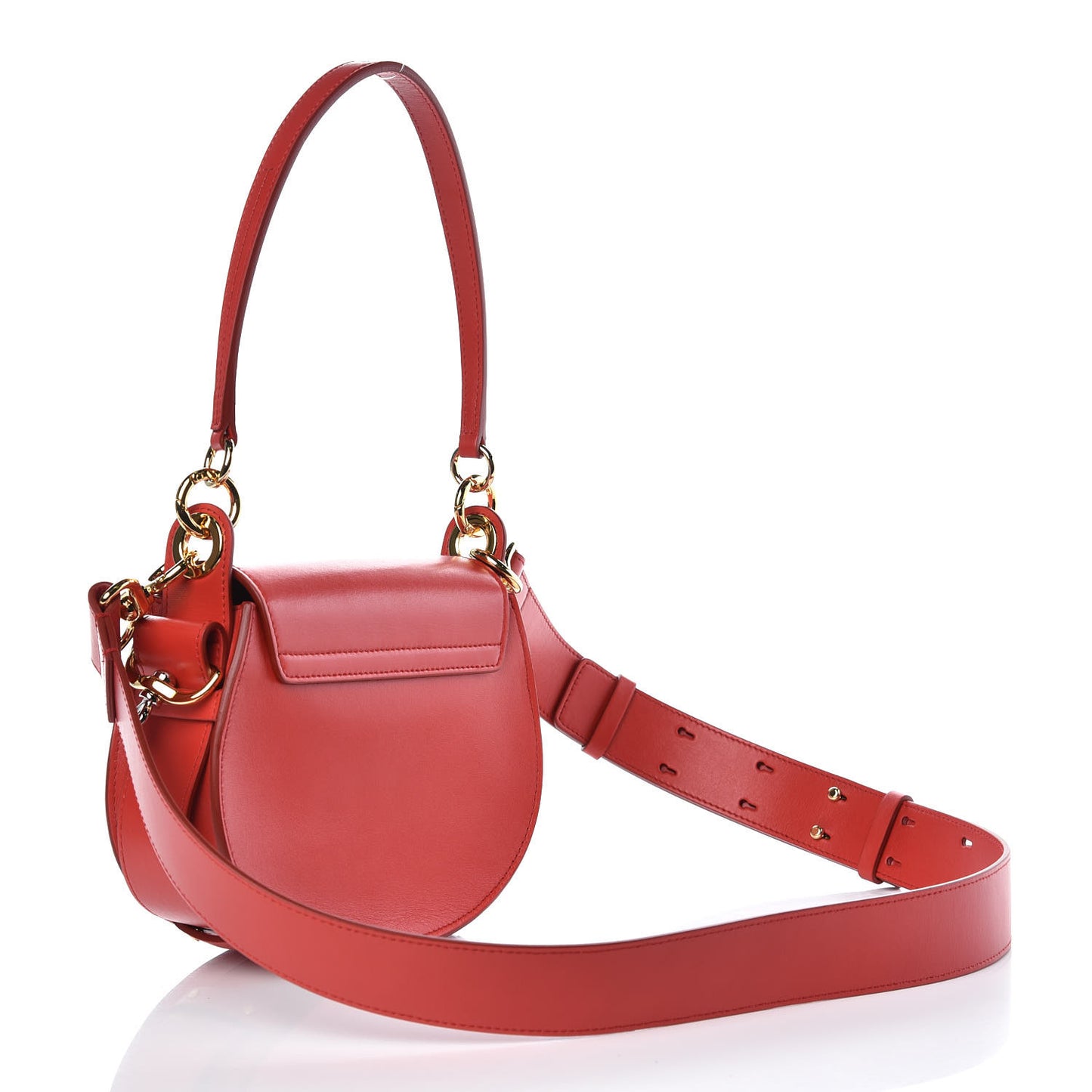 Calfskin Small Tess Bag Plaid Red