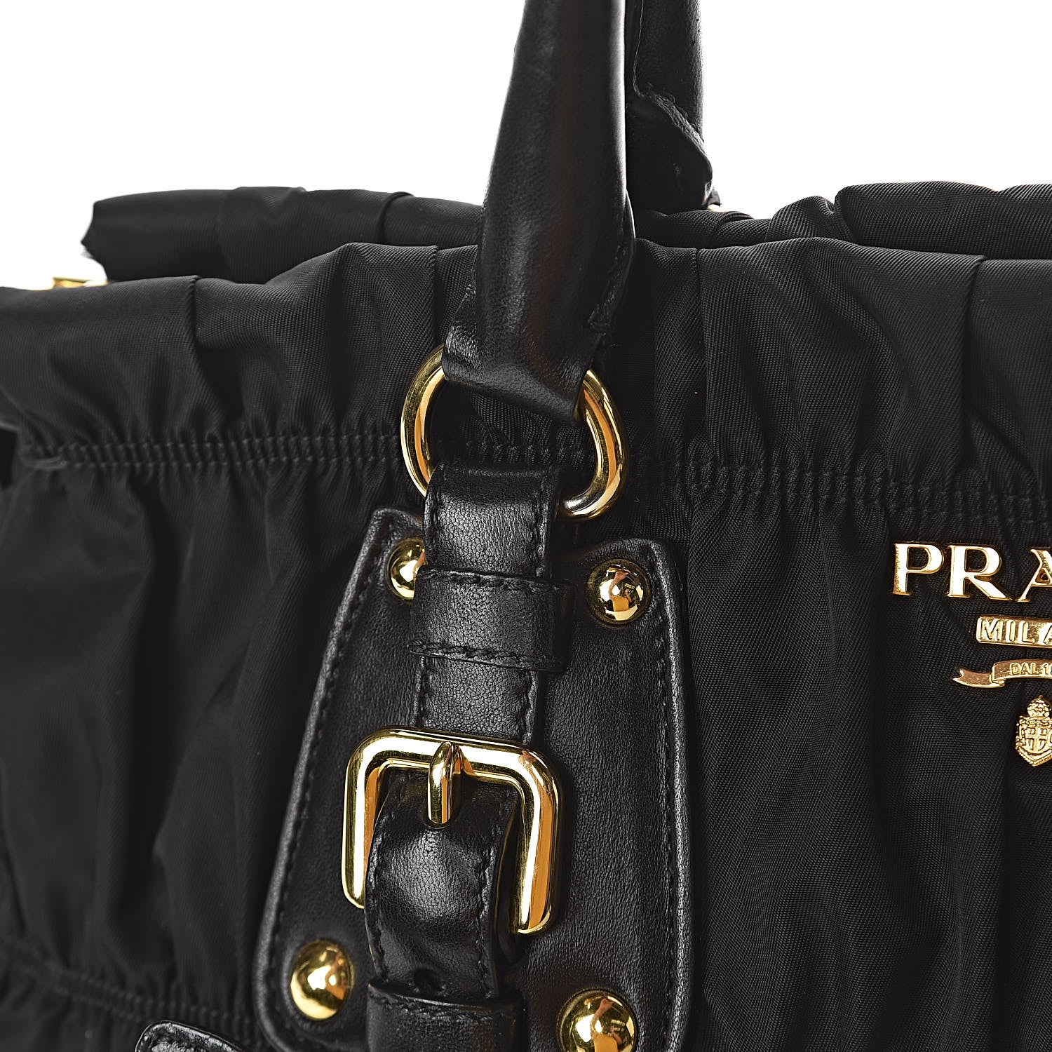 Prada Tessuto Nylon Gaufre Shopping Satchel Black 14 of 18