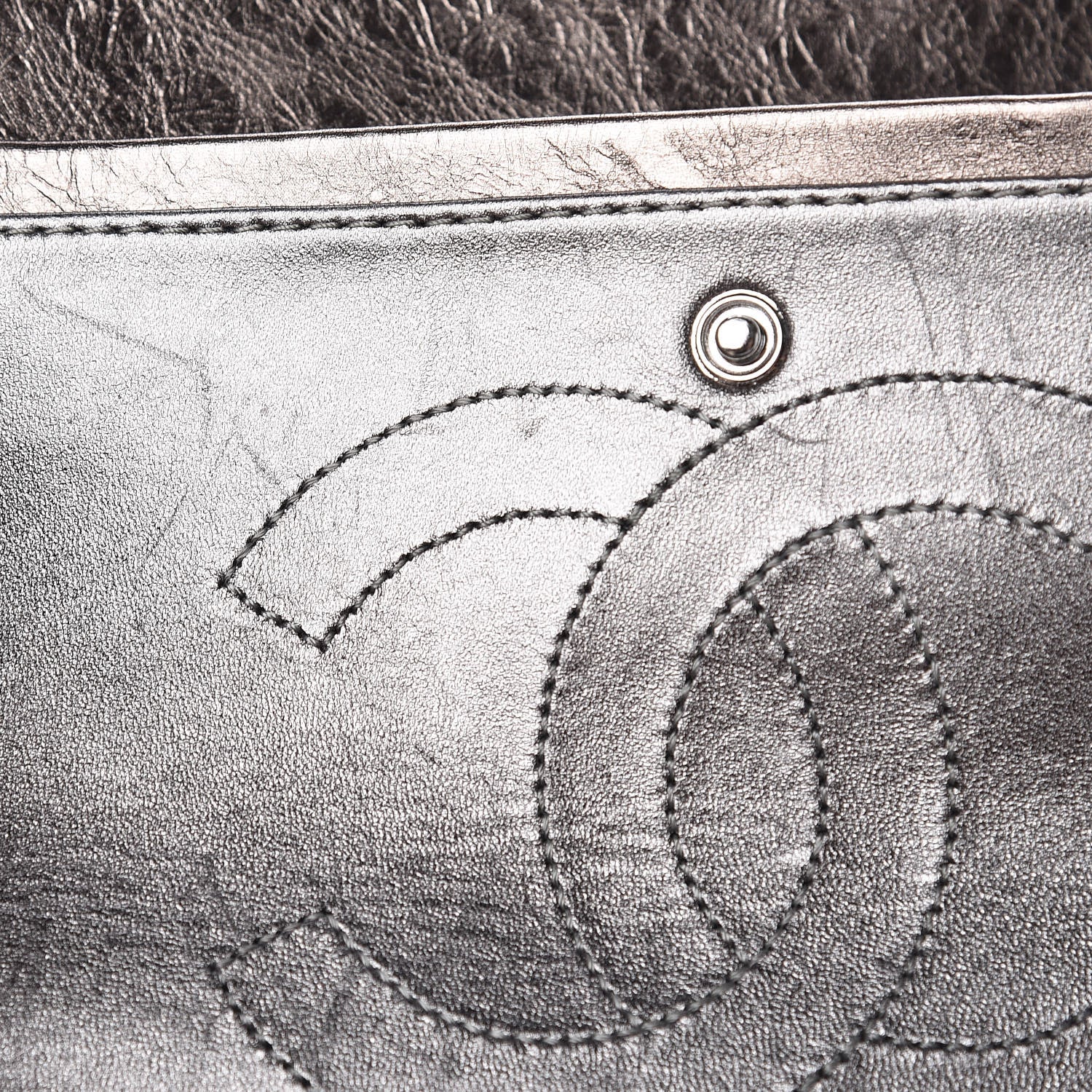 Chanel Metallic Aged Calfskin Quilted 2.55 Reissue 226 Flap Pewter 8 of 13