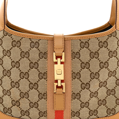 Gucci Monogram Web Small Jackie O Hobo Brown 8 of 14