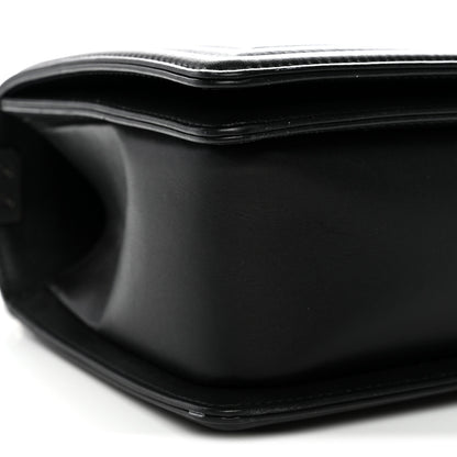 Chanel Calfskin Chevron Quilted Medium Boy Flap Black 9 of 11