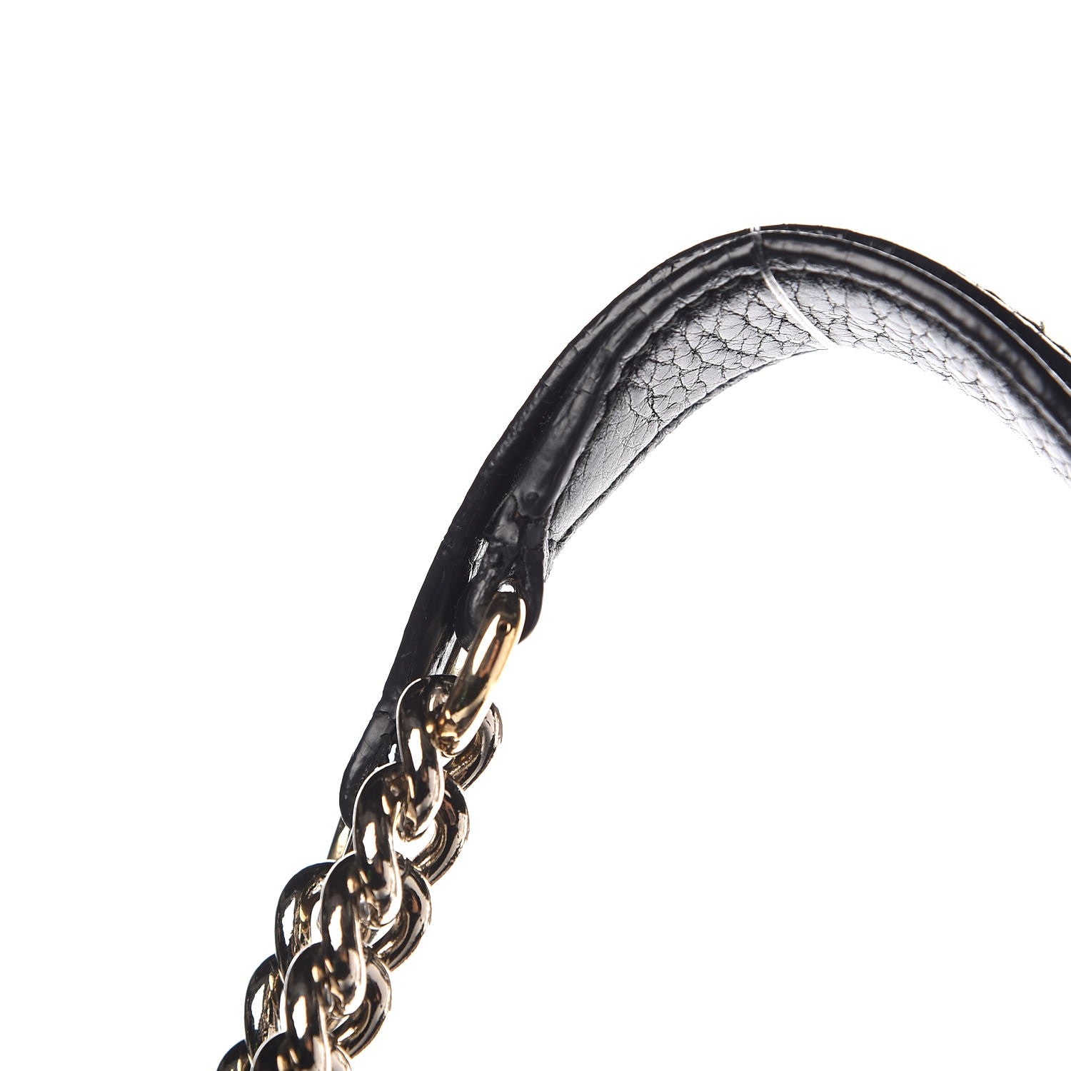Gucci Pebbled Calfskin Large Soho Chain Shoulder Bag Black 12 of 18