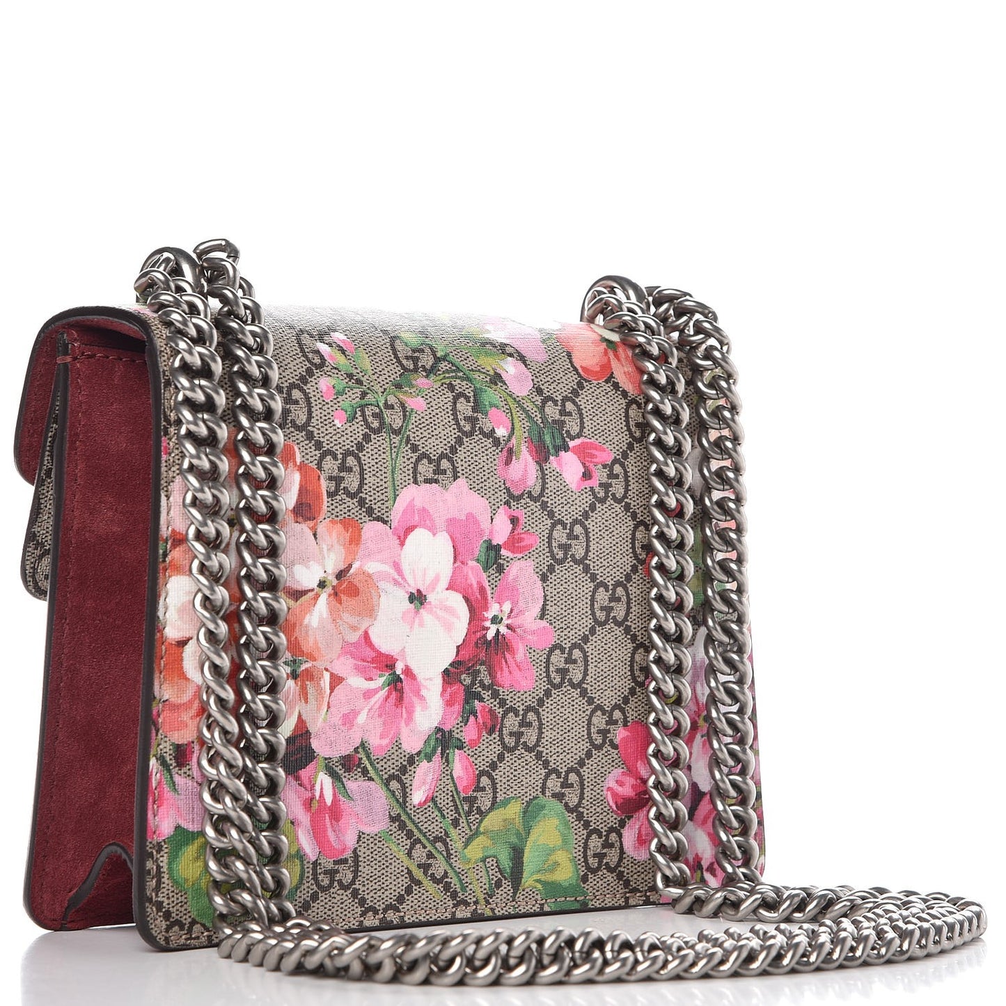 GG Supreme Monogram Blooms Mini Dionysus Shoulder Bag Beige Multicolor Dry Rose