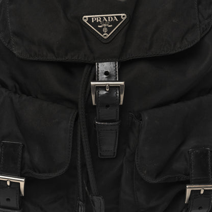 Prada Tessuto Nylon Saffiano Vela Backpack Black 7 of 11