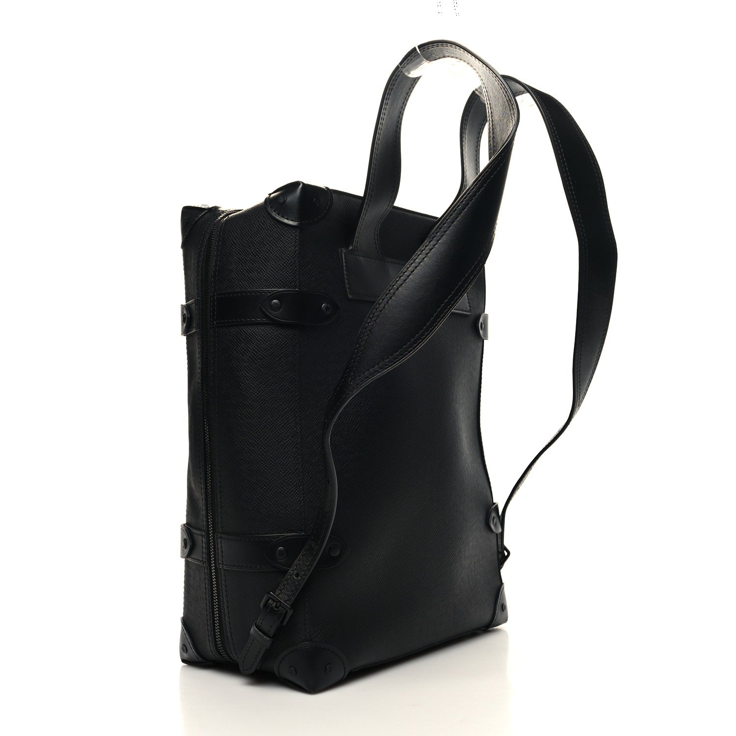 Louis Vuitton Taiga Rainbow Soft Trunk Backpack PM Black 3 of 12