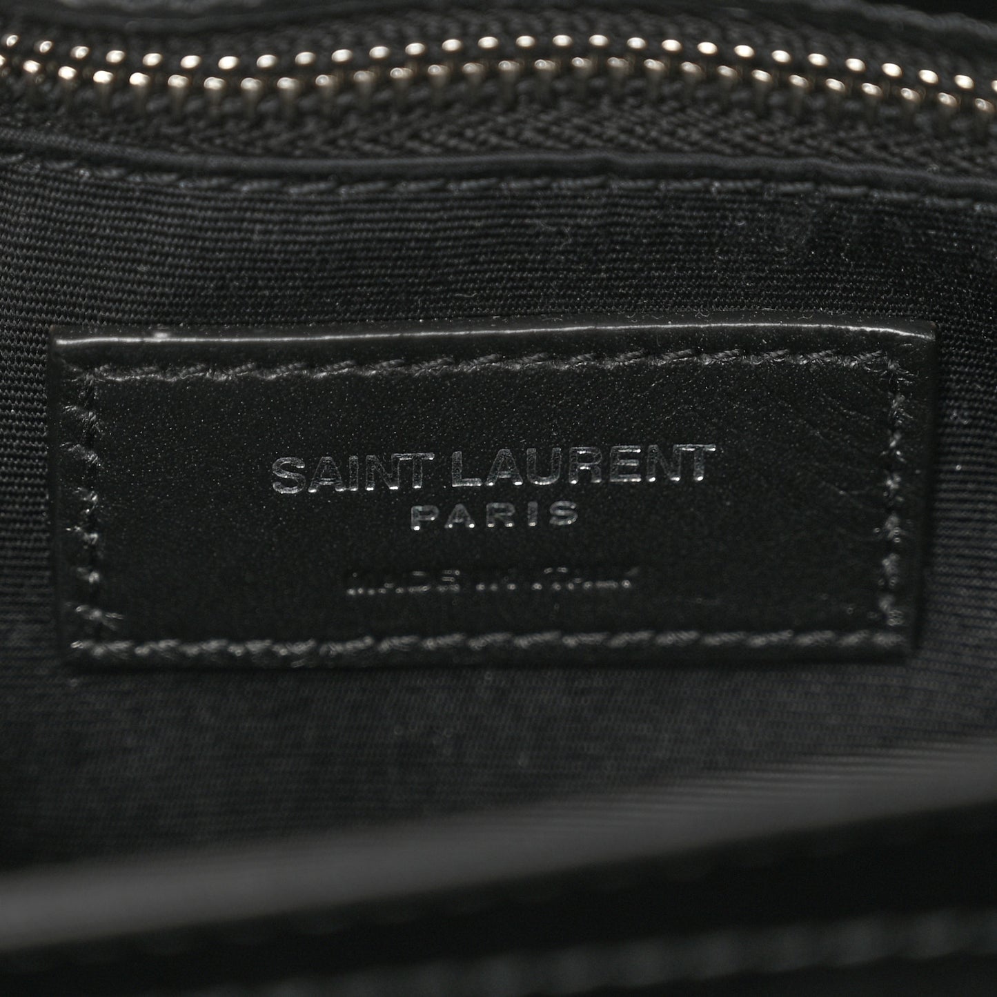 Calfskin Y Quilted Monogram Toy Loulou Crossbody Bag Black