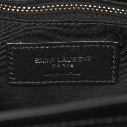 Saint Laurent Calfskin Y Quilted Monogram Toy Loulou Crossbody Bag Black 8 of 12