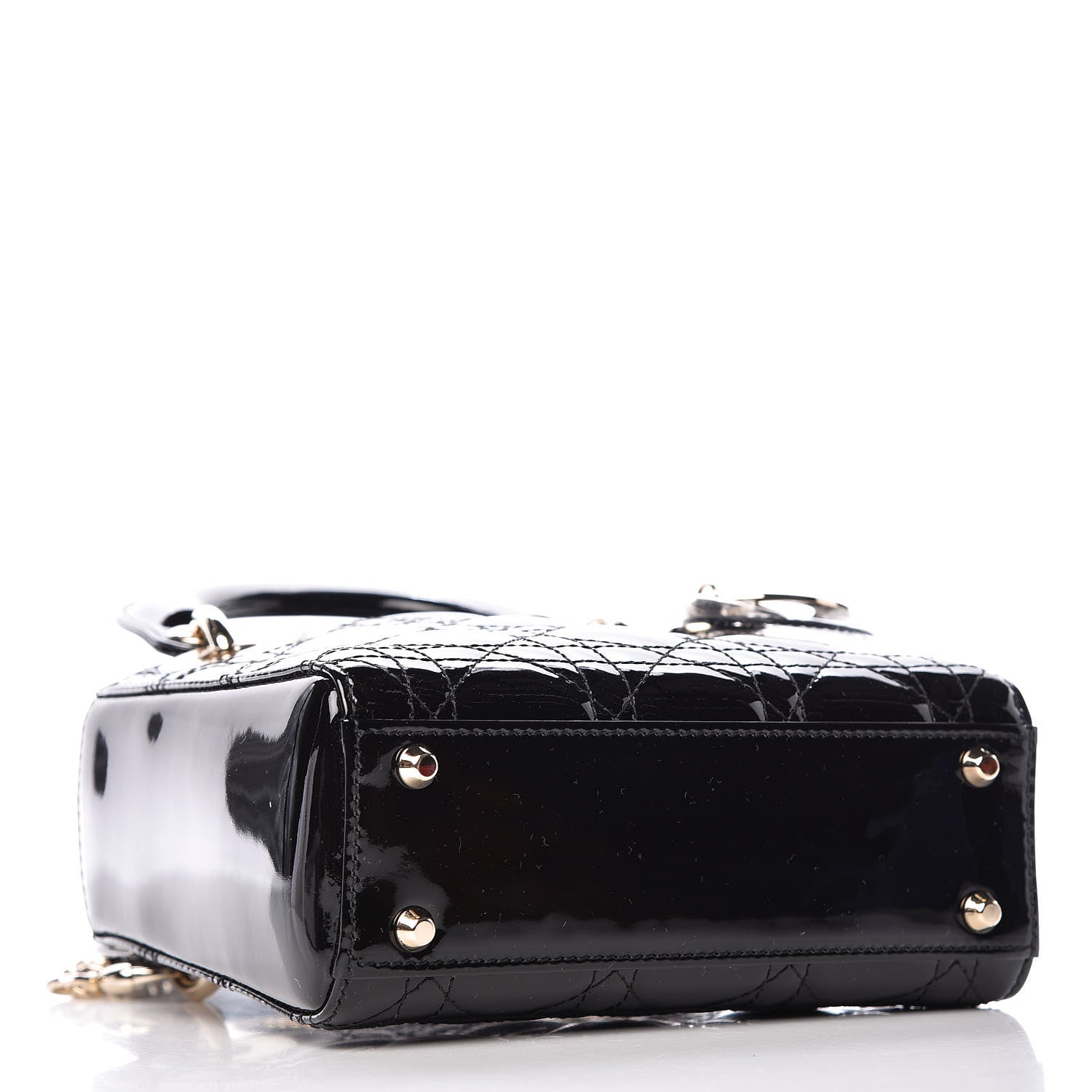 Christian Dior Patent Cannage Mini Lady Dior Black 4 of 9