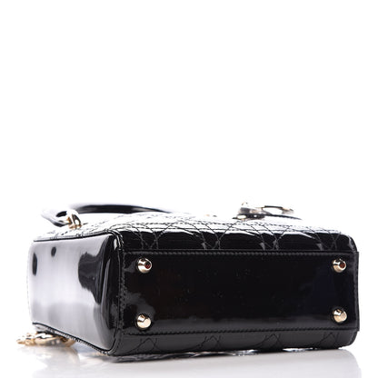 Christian Dior Patent Cannage Mini Lady Dior Black 4 of 9