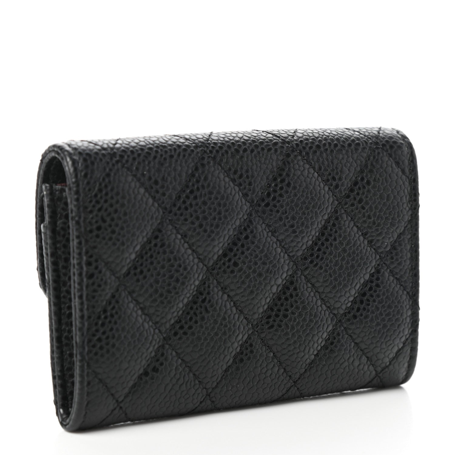 Chanel Caviar Quilted Flap Card Holder Black 3 of 8
