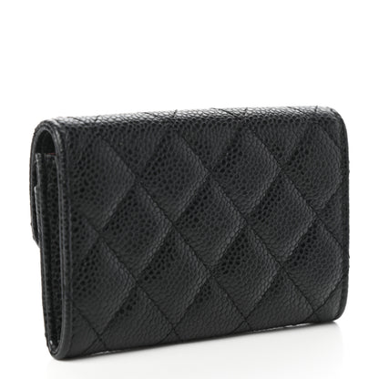 Chanel Caviar Quilted Flap Card Holder Black 3 of 8
