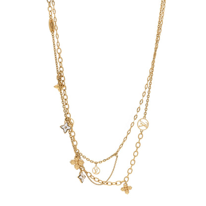 Louis Vuitton Metal Crystal Blooming Supple Necklace 1 of 4