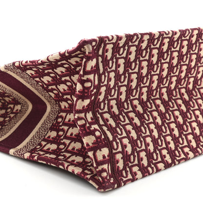 Christian Dior Oblique Large Book Tote Burgundy Multicolor 9 of 11