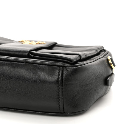 Prada Nappa Fiocco Bow Crossbody Clutch Black 8 of 8