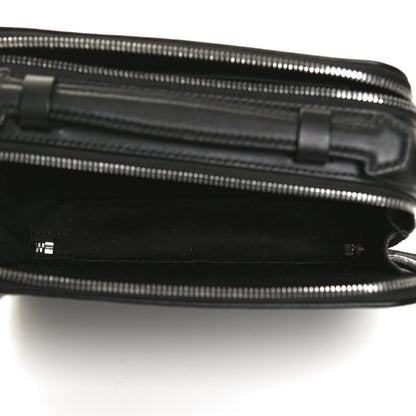 MCM Calfskin Logo Embossed Crossbody Black 5 of 11