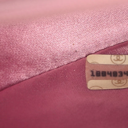 Chanel Satin Quilted Flap Shoulder Bag Pink 10 of 10