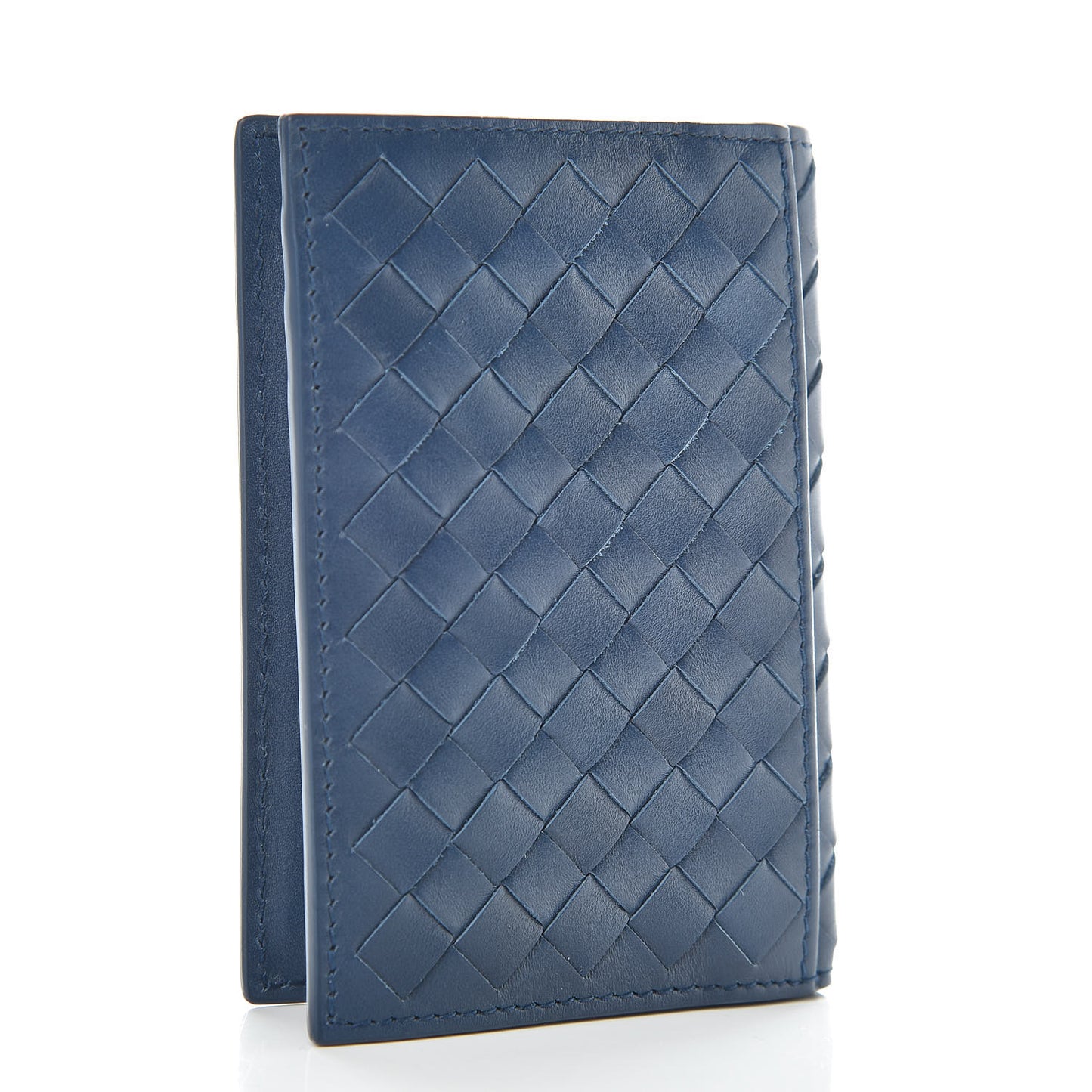 Intrecciato VN Card Case Blue