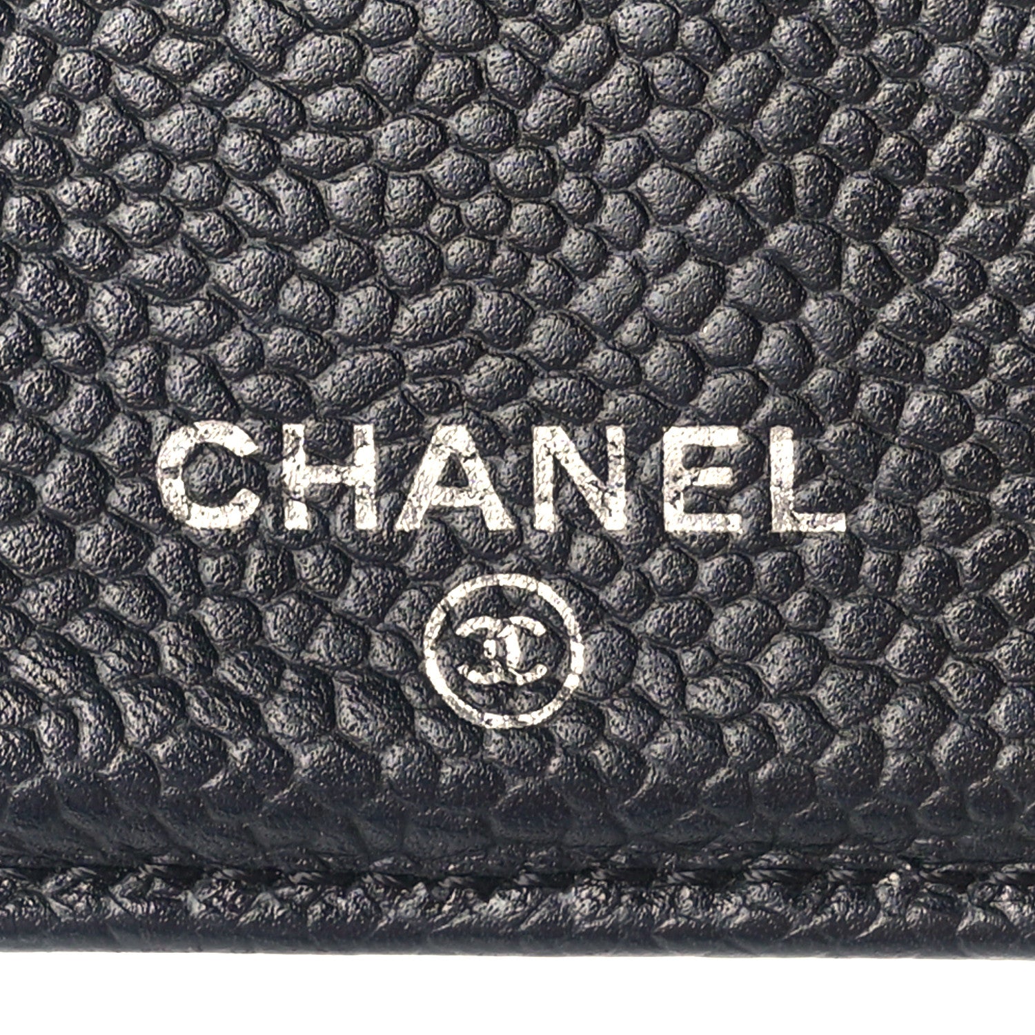 Chanel Caviar Quilted Yen Wallet Black 6 of 10