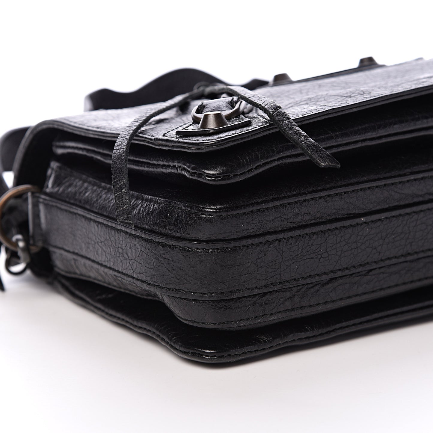 Agneau Classic Hardware Tool Kit Crossbody Black