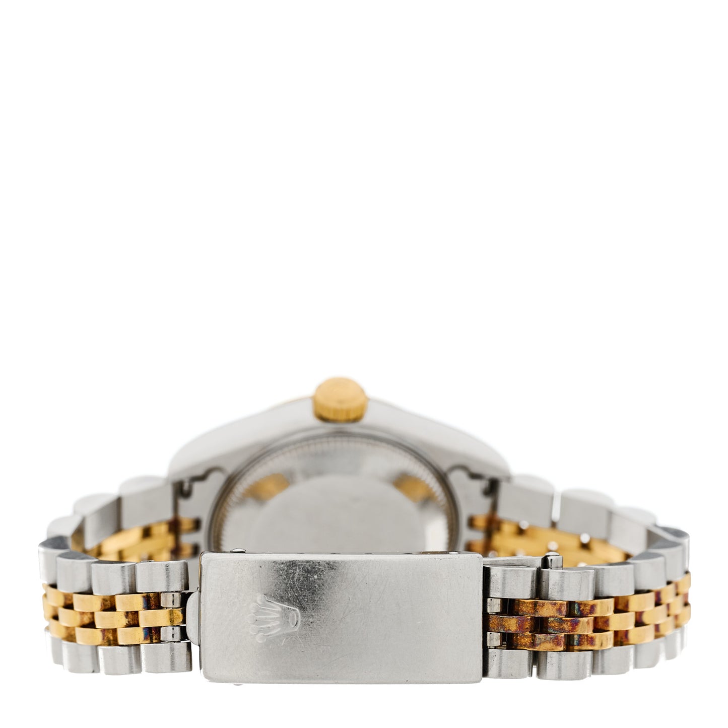 Stainless Steel 18K Yellow Gold 26mm Oyster Perpetual Datejust Watch Black 69173