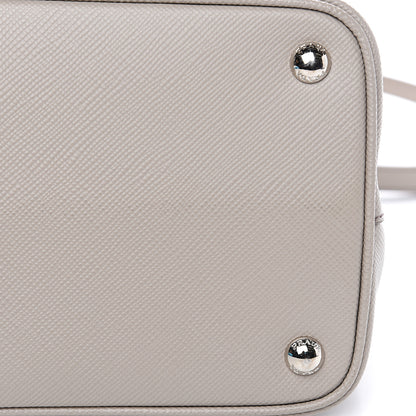 Prada Saffiano Cuir Small Double Handle Tote Pomice 9 of 9