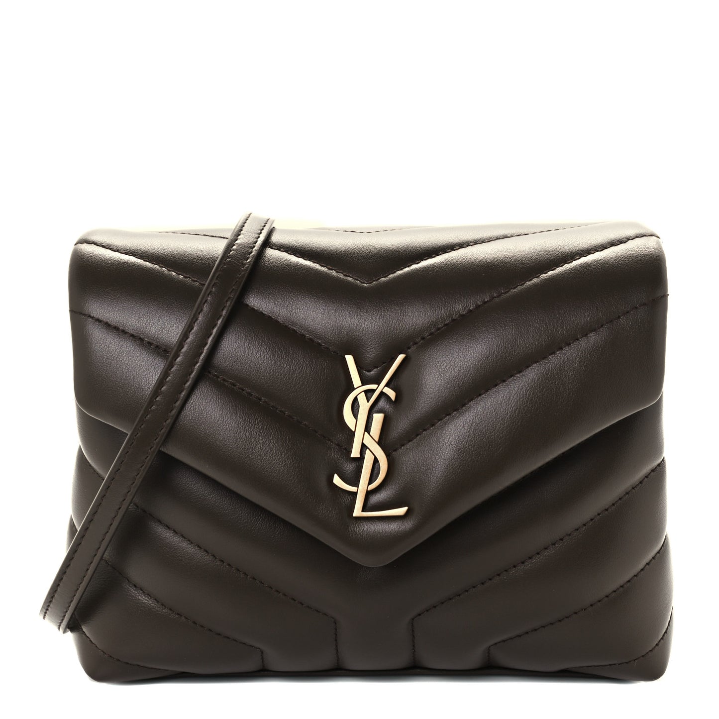 Calfskin Y Quilted Monogram Toy Loulou Crossbody Bag Earth