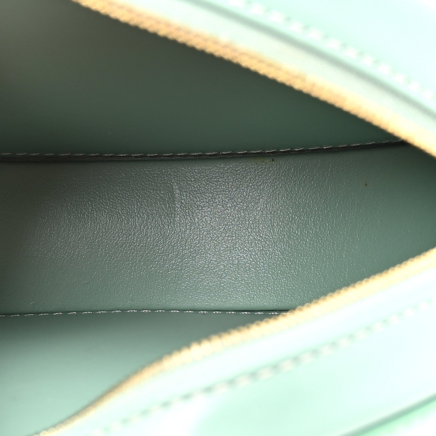 Celine Smooth Calfskin Cuir Small Triomphe Oval Crossbody Purse Ice Mint 5 of 9