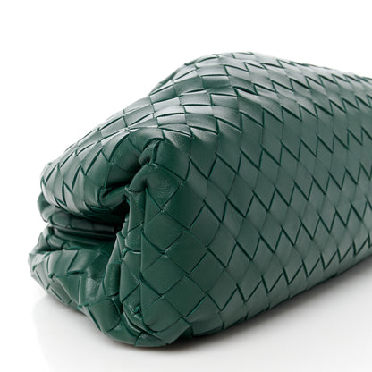 Bottega Veneta Nappa Maxi Intrecciato The Pouch Oversized Clutch Raintree 10 of 11