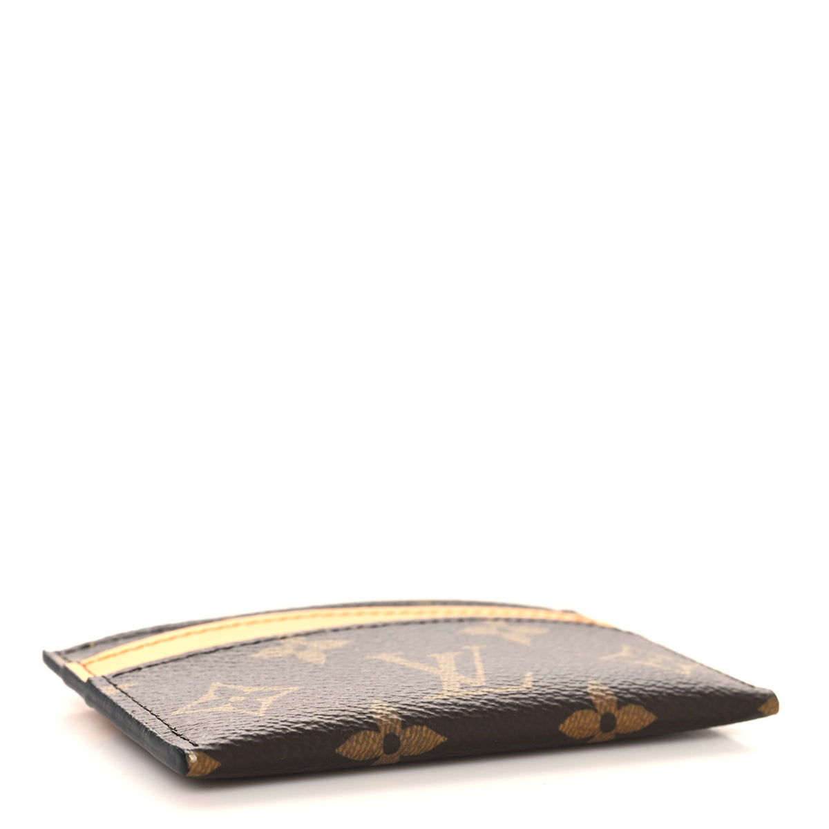Monogram Macassar Double Card Holder Safran Yellow
