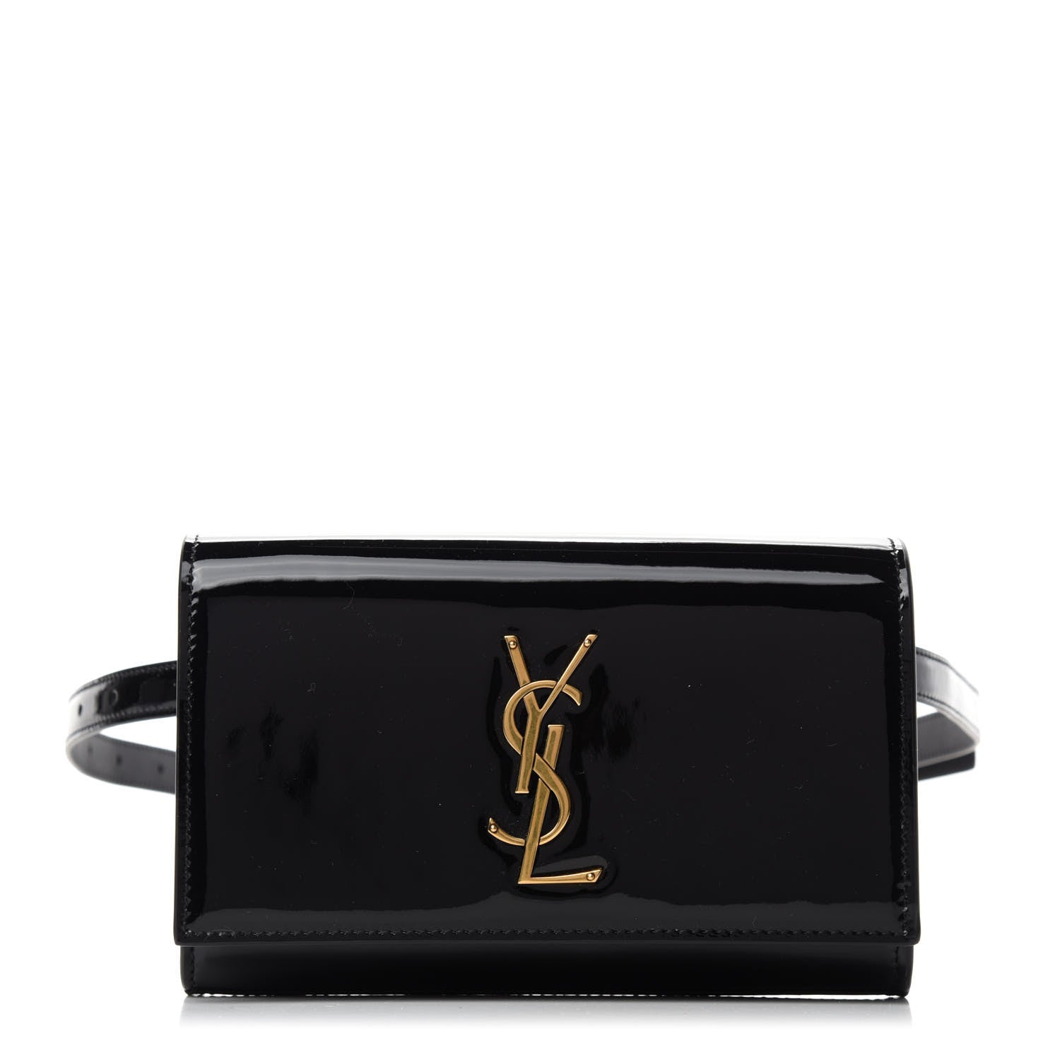 Saint Laurent Patent Monogram Kate Belt Bag Black 1 of 9
