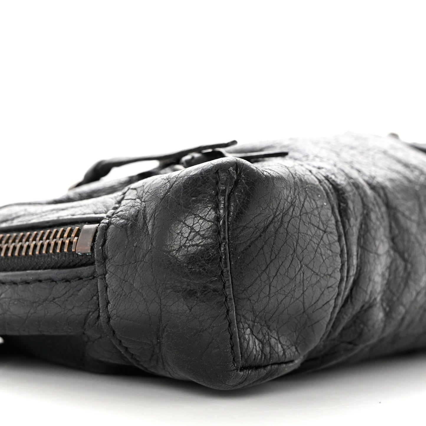 Agneau Classic Hardware XS Reporter Crossbody Black