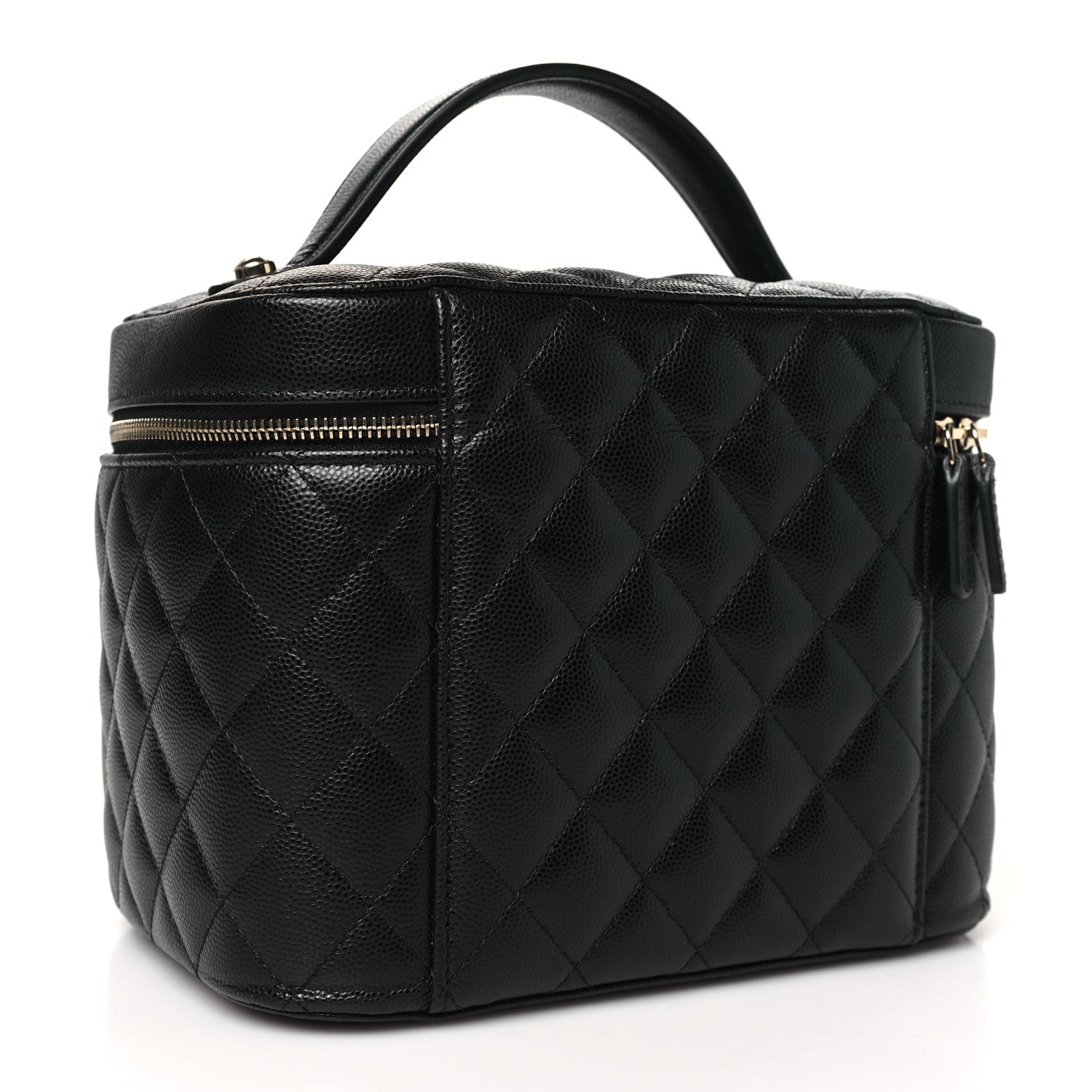 Chanel Caviar Quilted Large Vanity Pouch Black 4 of 12