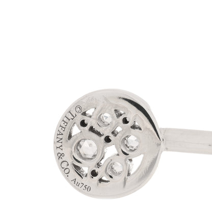 Tiffany 18K White Gold Diamond Cobblestone Wire Bracelet 3 of 4