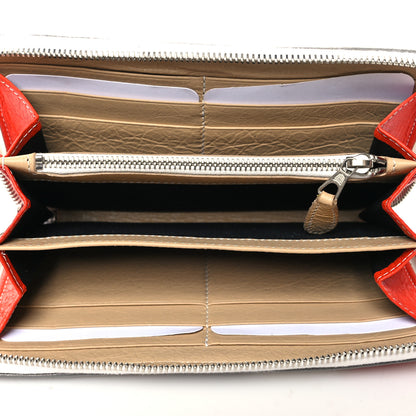 Balenciaga Veau Arena Multicolore Bazar Continental Zip Around Wallet Beige Orange Taupe 5 of 8