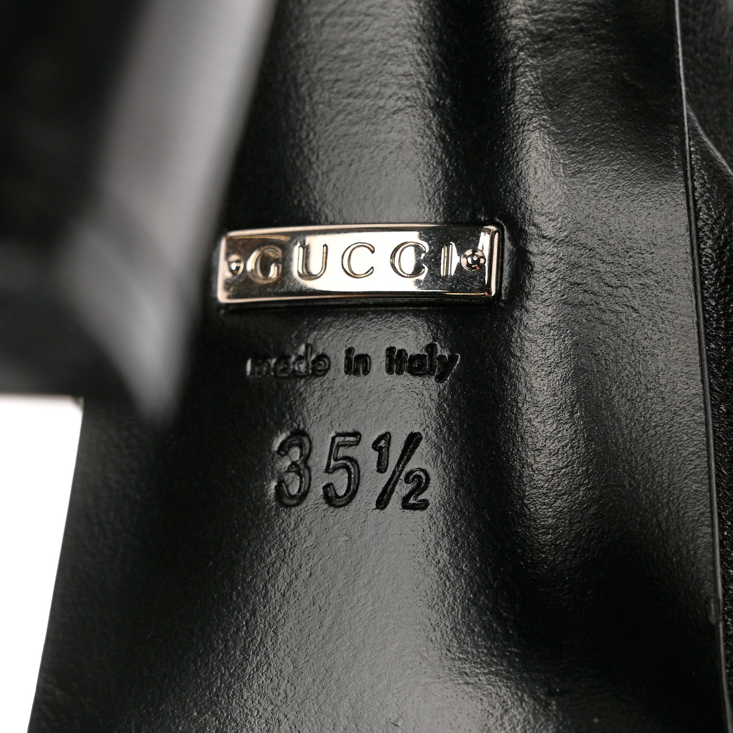 Gucci Malaga Kid Studded Leila Ankle Strap Platform Sandals 35.5 Black 7 of 11