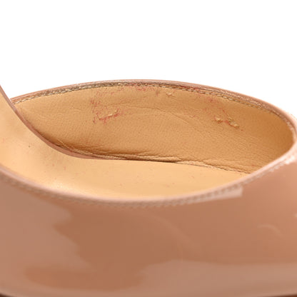 Christian Louboutin Patent Iriza 100 Pumps 36.5 Nude 8 of 10