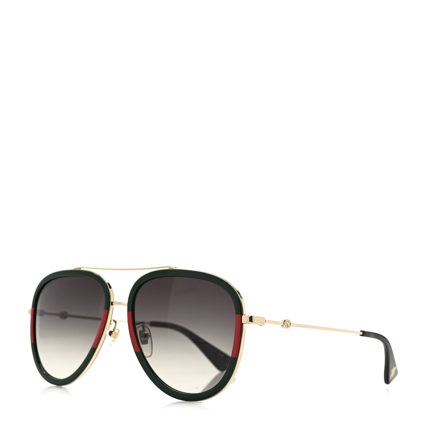 Metal Web Aviator Sunglasses GG0062S Green Red